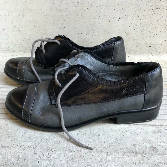 Naot frilly Oxford shoes loafers slip ons - Picture 2 of 5